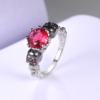 European and American vintage black gold skull lady ring Rings 11