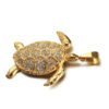 European And American Foreign Trade Gold With Diamonds Animal Turtle Pendant Necklace Male Titanium Steel Hip Hop Accessories Cross-Border E-Commerce Necklaces 10