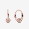 Panjia European And American Earrings Fashion Pave Stud Earrings Rose Gold Playful Love Heart Shaped Earrings Female 520 Gift Earrings 10