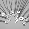 Stainless Steel Men’s Pendant Necklace And Evaluation Six-Pointed Star Gossip Pendant Accessory Necklace Necklaces 21