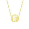 Tarot Sun Moon Pendant Necklace Female 18K Gold Electroplated Clavicle Chain Necklaces 8