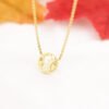 Tarot Sun Moon Pendant Necklace Female 18K Gold Electroplated Clavicle Chain Necklaces 11
