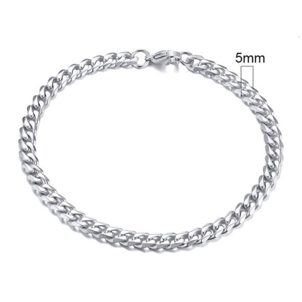 Stainless Steel Gold Plated Bracelet Men’s Gold Cuban Chain 3 5 7 9 11mm Six-sided Bracelet Bracelets 9