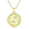 12 Constellation Gold Coin Pendant Necklace With 14K Gold Plating Necklaces 14