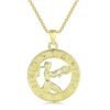 12 Constellation Gold Coin Pendant Necklace With 14K Gold Plating Necklaces 20