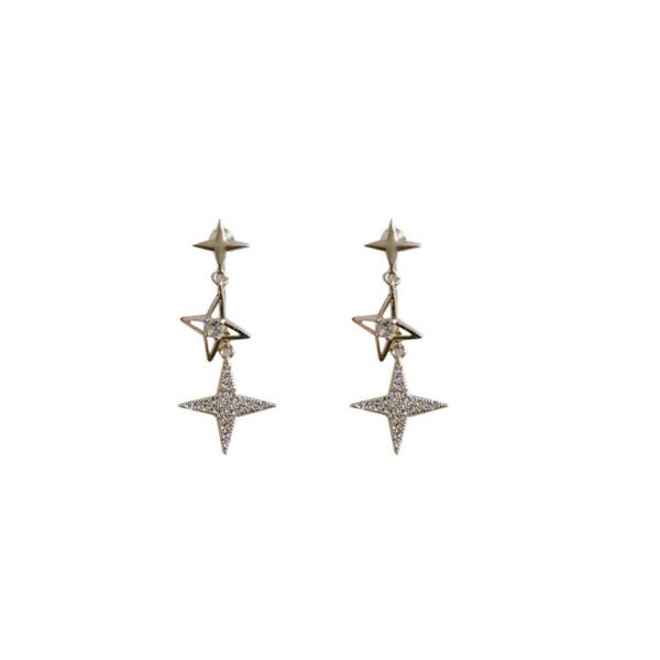 925 Silver Needle Earrings Asymmetric Earrings Earrings 9