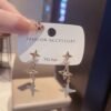 925 Silver Needle Earrings Asymmetric Earrings Earrings 18