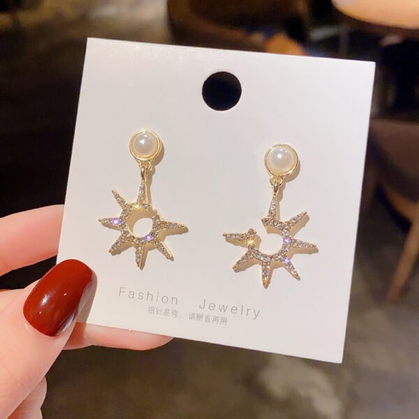 925 Silver Needle Earrings Asymmetric Earrings Earrings 10