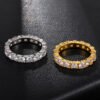 Hot Style Euramerican Gold-Plated Micro-Zircon Ring Rings 11
