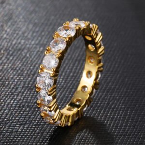 Hot Style Euramerican Gold-Plated Micro-Zircon Ring Rings