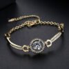 Hand With Women’s Crystal Bracelet Fashion Gold Jewelry Bracelets 10