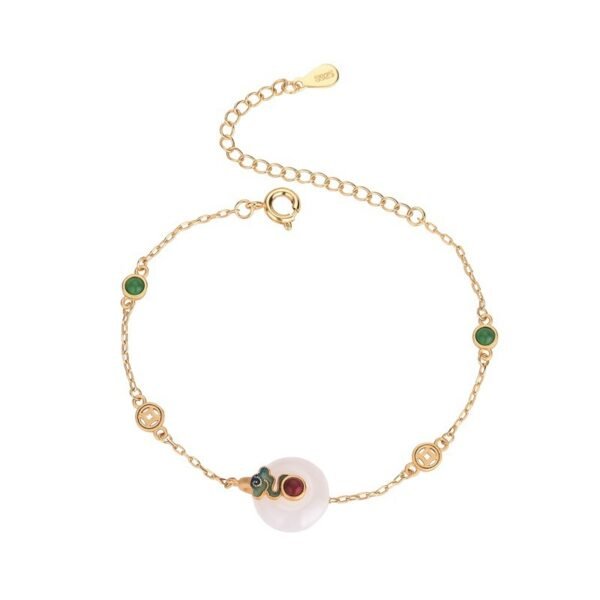 Bracelet Roasted Blue Craft Inlaid Copper Gold-plated Bracelets 3