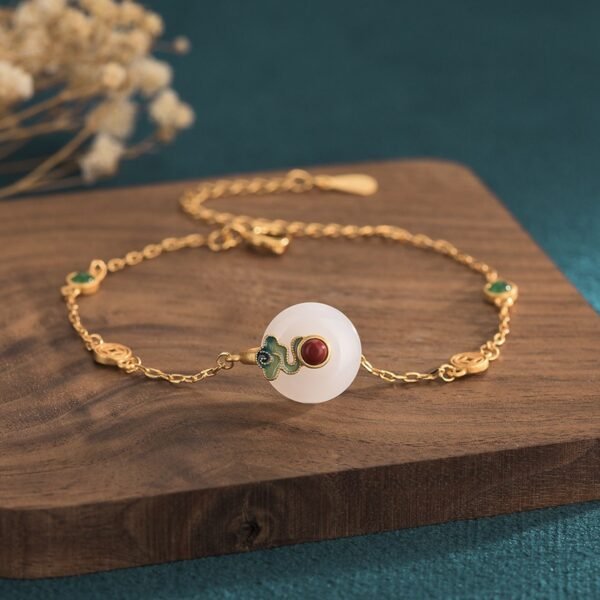 Bracelet Roasted Blue Craft Inlaid Copper Gold-plated Bracelets 6