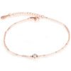 JeeMango Cubic Zirconia Anklet Foot Jewelry Rose Gold Anklet Bracelet Leg Chain Stainless Steel Anklets Women Jewelry JA19034 Bracelets 8