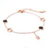 Rose Gold Black Geometric Circle Anklet Women’S Simple Girlfriends Sisters Ankle And Foot Chain Accessories 12