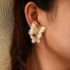 New European And American Creative Alloy Double Butterfly Earrings Retro Gold Exaggerated Size Butterfly Earrings Earrings Women Earrings 9 New European And American Creative Alloy Double Butterfly Earrings Retro Gold Exaggerated Size Butterfly Earrings Earrings Women Earrings 9