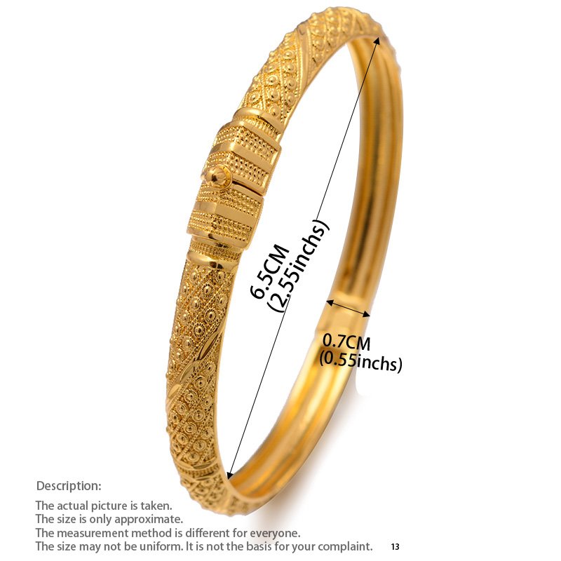 Bracelet Ethiopian Gold Color Bangles Bracelets 2