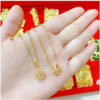 Sand Gold All-Match Gold-Plated Necklace Gold Color Necklaces 19 Sand Gold All-Match Gold-Plated Necklace Gold Color Necklaces 19