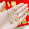 Sand Gold All-Match Gold-Plated Necklace Gold Color Necklaces 17 Sand Gold All-Match Gold-Plated Necklace Gold Color Necklaces 17