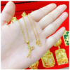 Sand Gold All-Match Gold-Plated Necklace Gold Color Necklaces 15 Sand Gold All-Match Gold-Plated Necklace Gold Color Necklaces 15