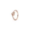 Sterling Silver Ring Rose Gold Solitaire Ring Epoxy Love Heart Ring Rings 13