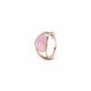 Sterling Silver Ring Rose Gold Solitaire Ring Epoxy Love Heart Ring Rings 17
