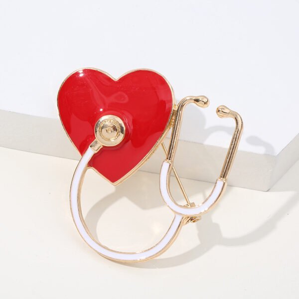 Stethoscope Brooches Gold Pin Romantic Jewelry Party Lapel Pins Metal Other 6