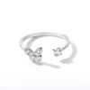 Charm Butterfly Ring For Women Crystal Zircon Rings Gold Silver Promos20 16