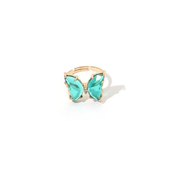 Charm Butterfly Ring For Women Crystal Zircon Rings Gold Silver Promos20 9