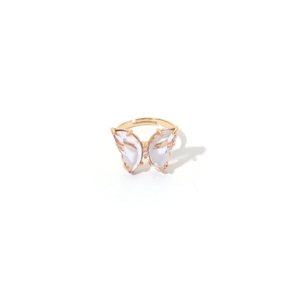 Charm Butterfly Ring For Women Crystal Zircon Rings Gold Silver Promos20 11