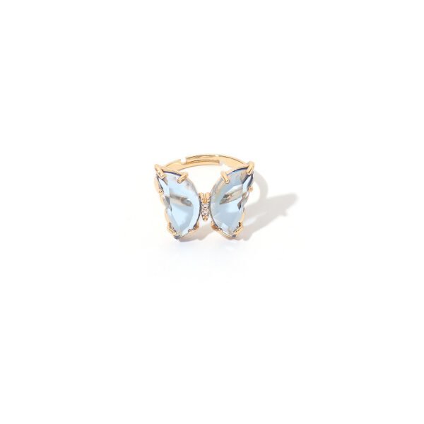 Charm Butterfly Ring For Women Crystal Zircon Rings Gold Silver Promos20 12