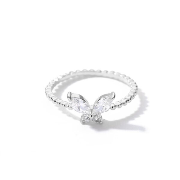 Charm Butterfly Ring For Women Crystal Zircon Rings Gold Silver Promos20 8