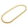 Hot Sale Men’s Hip Hop Gold-plated Necklace 1cm Coarse Twist Necklace Gold-plated Twisted Rope Chain Necklaces 9