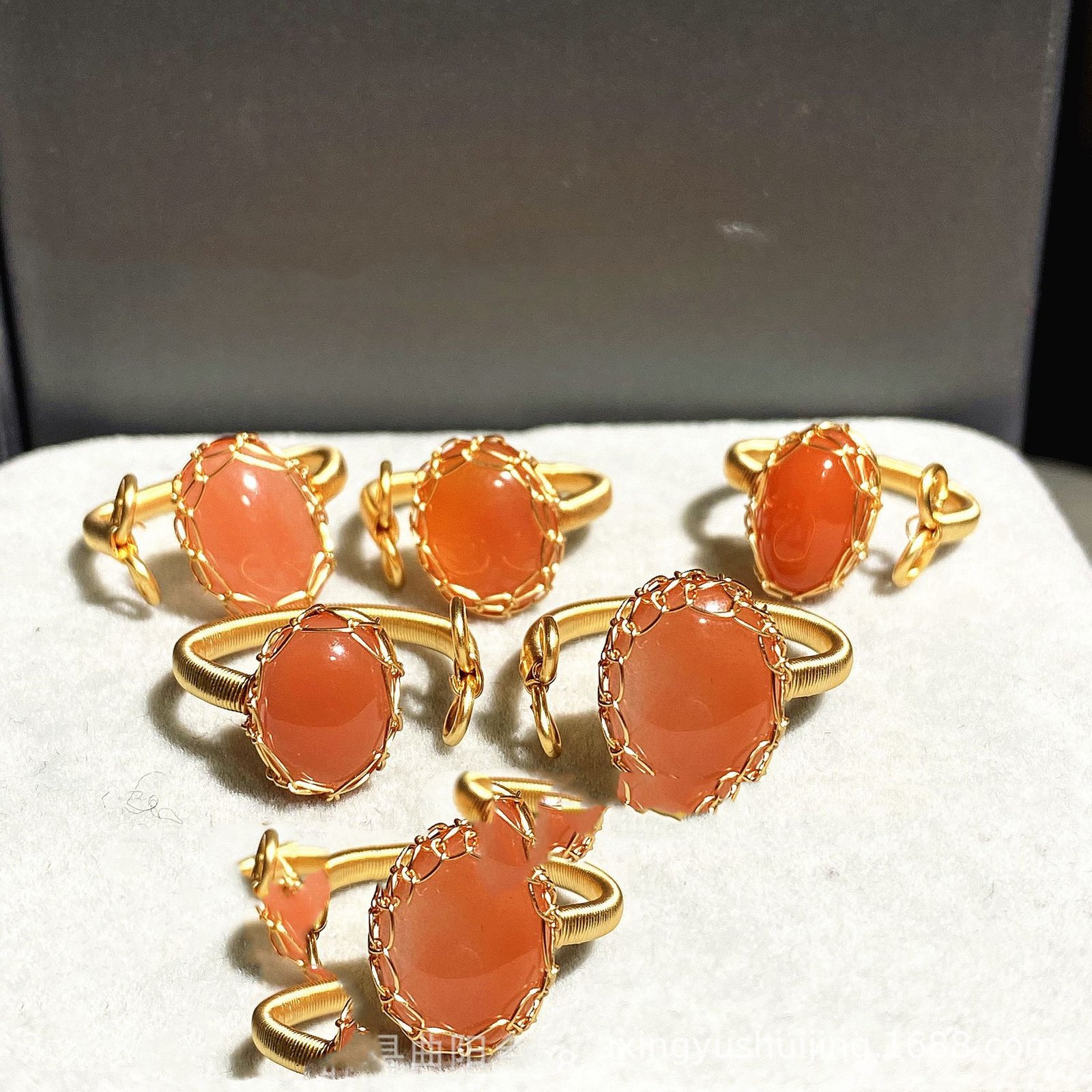 14k Gold Winding Handmade Ring Kitten Cute Natural Aquamarine Pearl Strawberry Crystal Ring Ring Rings 7 14k Gold Winding Handmade Ring Kitten Cute Natural Aquamarine Pearl Strawberry Crystal Ring Ring Rings 7