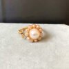 14k Gold Winding Handmade Ring Kitten Cute Natural Aquamarine Pearl Strawberry Crystal Ring Ring Rings 15 14k Gold Winding Handmade Ring Kitten Cute Natural Aquamarine Pearl Strawberry Crystal Ring Ring Rings 15