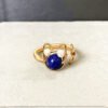 14k Gold Winding Handmade Ring Kitten Cute Natural Aquamarine Pearl Strawberry Crystal Ring Ring Rings 17 14k Gold Winding Handmade Ring Kitten Cute Natural Aquamarine Pearl Strawberry Crystal Ring Ring Rings 17