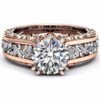 Ring Rose Gold-plated Color Separation Ring Champagne Gemstone Diamond Ring Bracelet Amazon Hot Models Rings 13