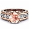 Ring Rose Gold-plated Color Separation Ring Champagne Gemstone Diamond Ring Bracelet Amazon Hot Models Rings 10