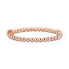 S925 Sterling Silver Rose Gold Diamond Bracelet Silver Bead Chain Bracelets 12