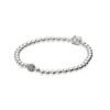 S925 Sterling Silver Rose Gold Diamond Bracelet Silver Bead Chain Bracelets 9