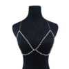 All-match Sexy Trendy Women’s Body Clothing Chain, Handmade Beaded Pearl Breast Chain Other 9