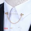 Simple Personality Gold Color Pins Brooches Metal Chain Tassel Shirt Collar Other 11 Simple Personality Gold Color Pins Brooches Metal Chain Tassel Shirt Collar Other 11