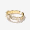 18K Gold Ring Female Ins Fashion Personality Net Red Index Finger Ring Light Luxury Ring Rings 10