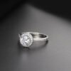 Micro Inlaid AAA Zircon White Gold Diamond Ring Rings 12