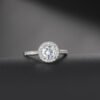 Micro Inlaid AAA Zircon White Gold Diamond Ring Rings 8