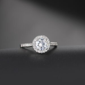 Micro Inlaid AAA Zircon White Gold Diamond Ring Rings Micro Inlaid AAA Zircon White Gold Diamond Ring Rings