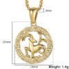 Men’s Women’s 12 Horoscope Zodiac Sign Gold Pendant Necklace Necklaces 15 Men’s Women’s 12 Horoscope Zodiac Sign Gold Pendant Necklace Necklaces 15