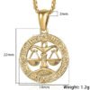 Men’s Women’s 12 Horoscope Zodiac Sign Gold Pendant Necklace Necklaces 14 Men’s Women’s 12 Horoscope Zodiac Sign Gold Pendant Necklace Necklaces 14