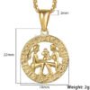 Men’s Women’s 12 Horoscope Zodiac Sign Gold Pendant Necklace Necklaces 18 Men’s Women’s 12 Horoscope Zodiac Sign Gold Pendant Necklace Necklaces 18