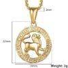 Men’s Women’s 12 Horoscope Zodiac Sign Gold Pendant Necklace Necklaces 19 Men’s Women’s 12 Horoscope Zodiac Sign Gold Pendant Necklace Necklaces 19